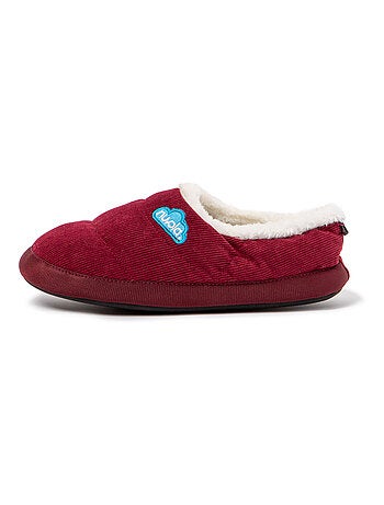 Chaussons unisexes Nuvola avec semelle en gomme