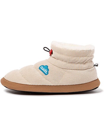 Chaussons unisexes Nuvola avec semelle en gomme