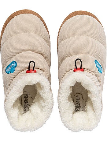Chaussons unisexes Nuvola avec semelle en gomme