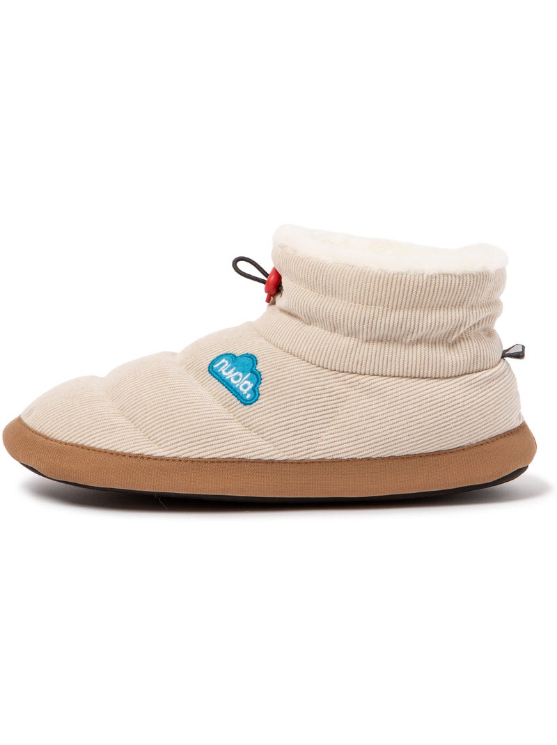 Chaussons unisexes Nuvola avec semelle en gomme Crème - Kiabi