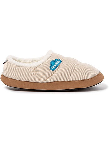 Chaussons unisexes Nuvola avec semelle en gomme