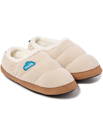 Chaussons unisexes Nuvola avec semelle en gomme