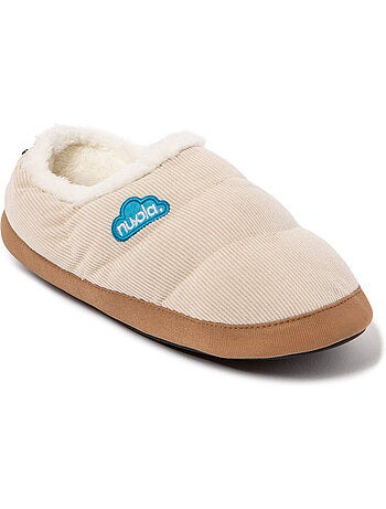 Chaussons unisexes Nuvola avec semelle en gomme
