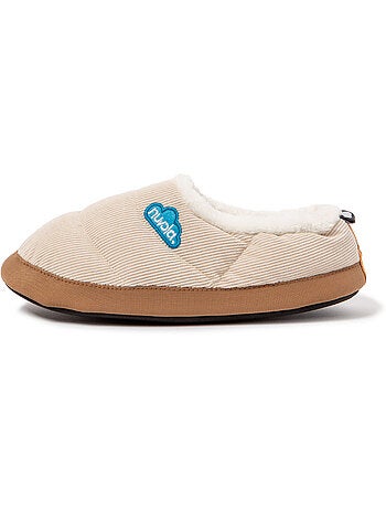 Chaussons unisexes Nuvola avec semelle en gomme