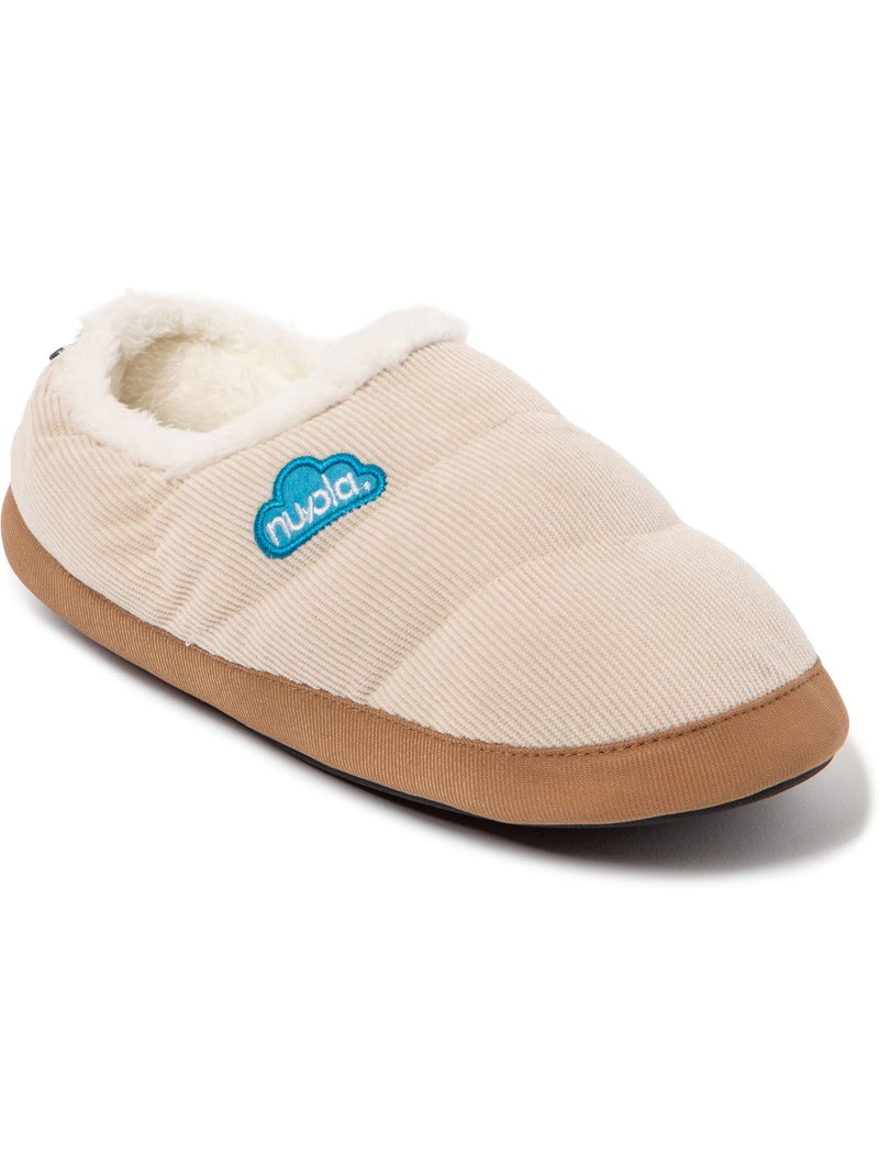 Chaussons unisexes Nuvola avec semelle en gomme Crème - Kiabi