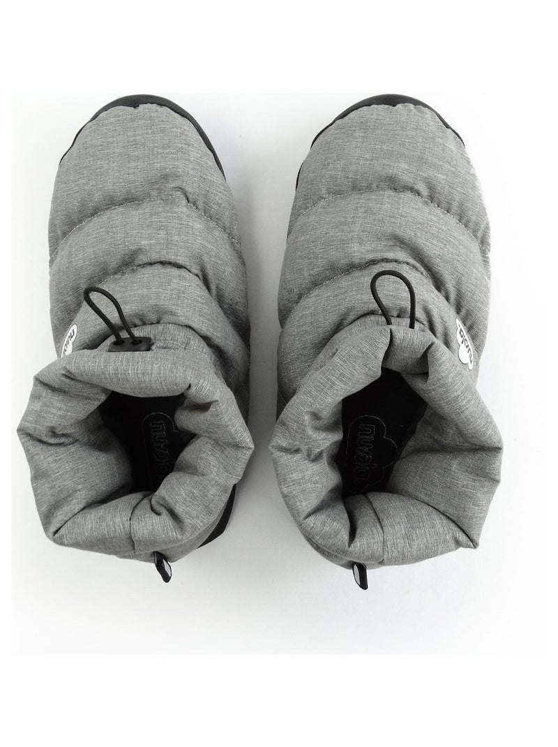 Chaussons unisexes Nuvola avec semelle en gomme Gris - Kiabi