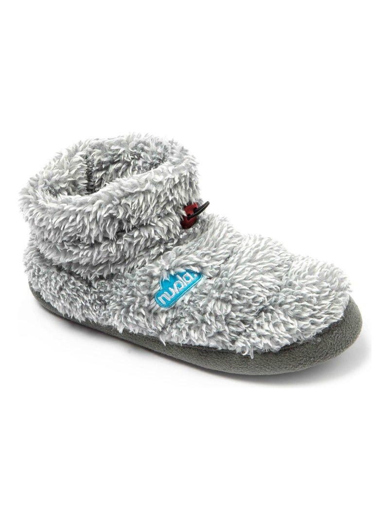 Chaussons unisexes Nuvola avec semelle en gomme Gris - Kiabi