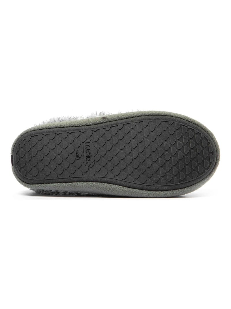 Chaussons unisexes Nuvola avec semelle en gomme Gris - Kiabi