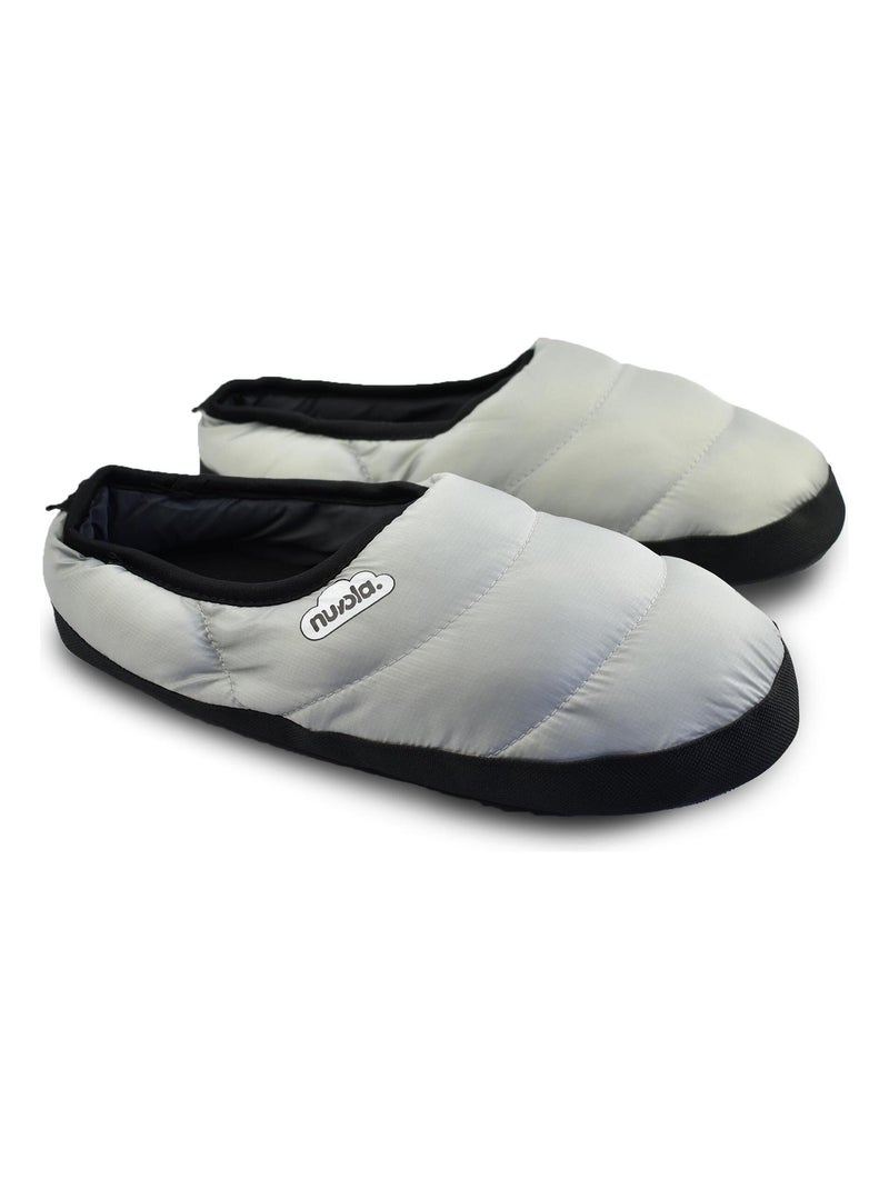 Chaussons unisexes Nuvola avec semelle en gomme Gris - Kiabi