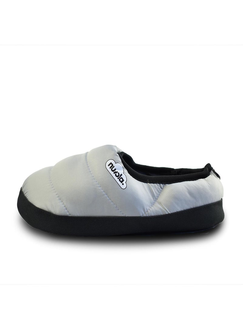 Chaussons unisexes Nuvola avec semelle en gomme Gris - Kiabi