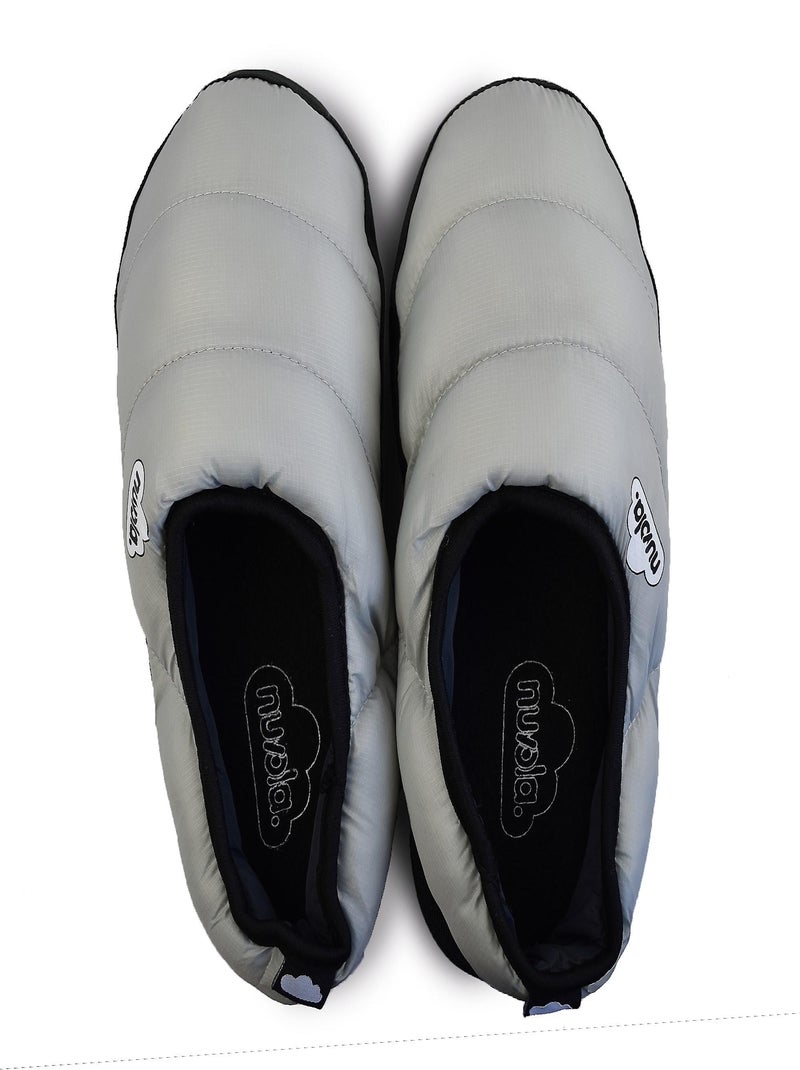 Chaussons unisexes Nuvola avec semelle en gomme Gris - Kiabi