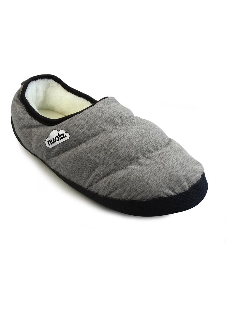 Chaussons unisexes Nuvola avec semelle en gomme Gris - Kiabi