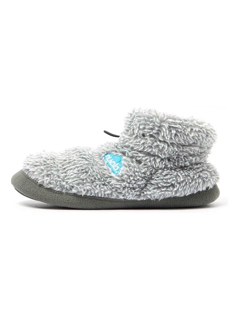 Chaussons unisexes Nuvola avec semelle en gomme Gris - Kiabi