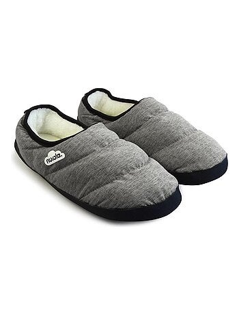 Chaussons unisexes Nuvola avec semelle en gomme