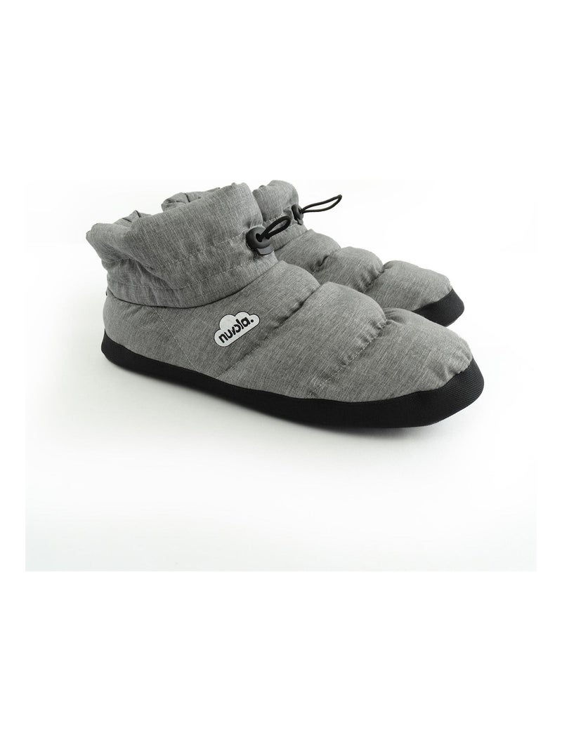 Chaussons unisexes Nuvola avec semelle en gomme Gris - Kiabi