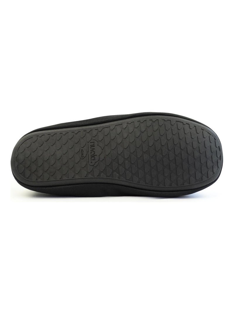 Chaussons unisexes Nuvola avec semelle en gomme Gris - Kiabi
