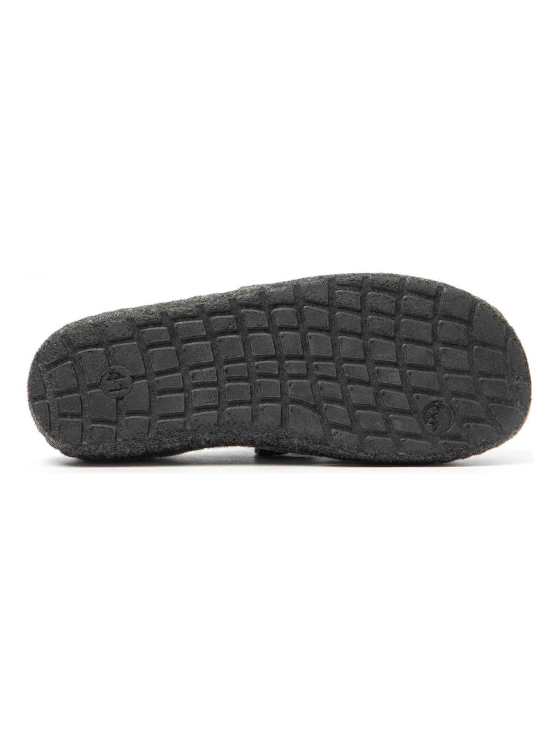 Chaussons unisexes Nuvola avec semelle en gomme Gris - Kiabi