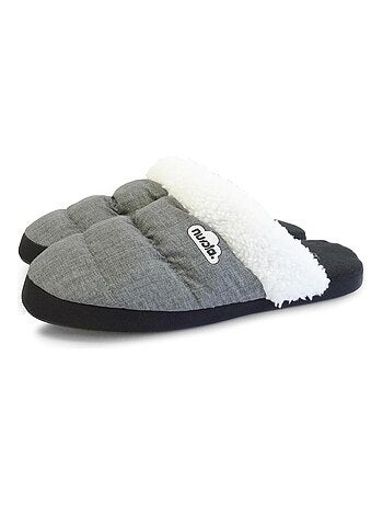 Chaussons unisexes Nuvola avec semelle en gomme