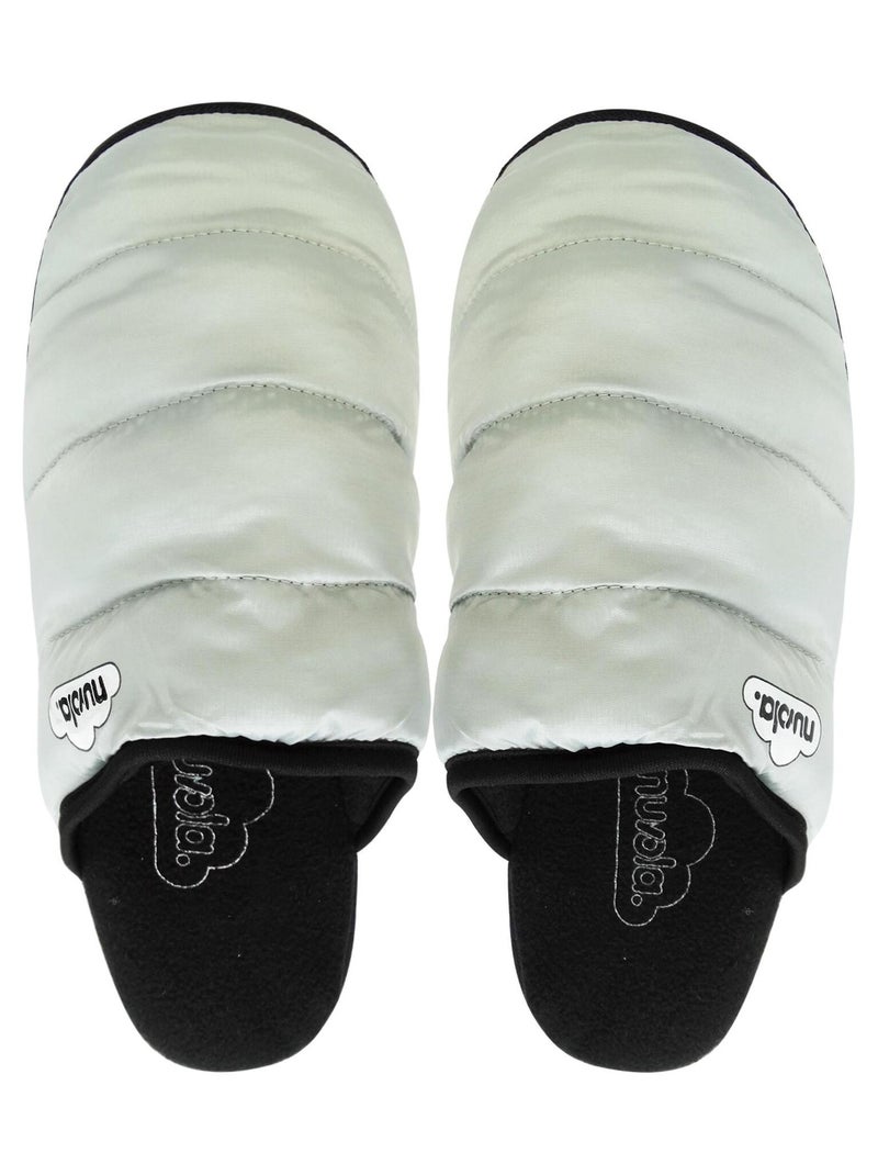 Chaussons unisexes Nuvola avec semelle en gomme Gris - Kiabi