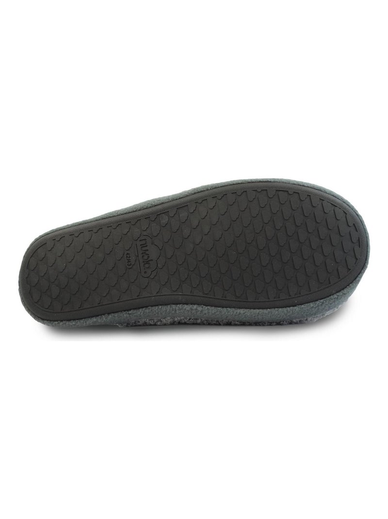 Chaussons unisexes Nuvola avec semelle en gomme Gris - Kiabi
