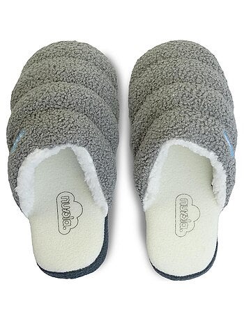 Chaussons unisexes Nuvola avec semelle en gomme