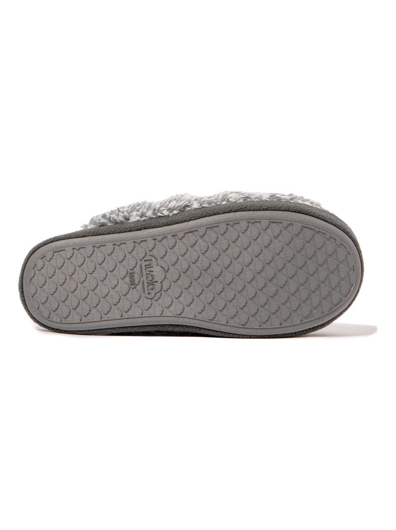 Chaussons unisexes Nuvola avec semelle en gomme Gris - Kiabi