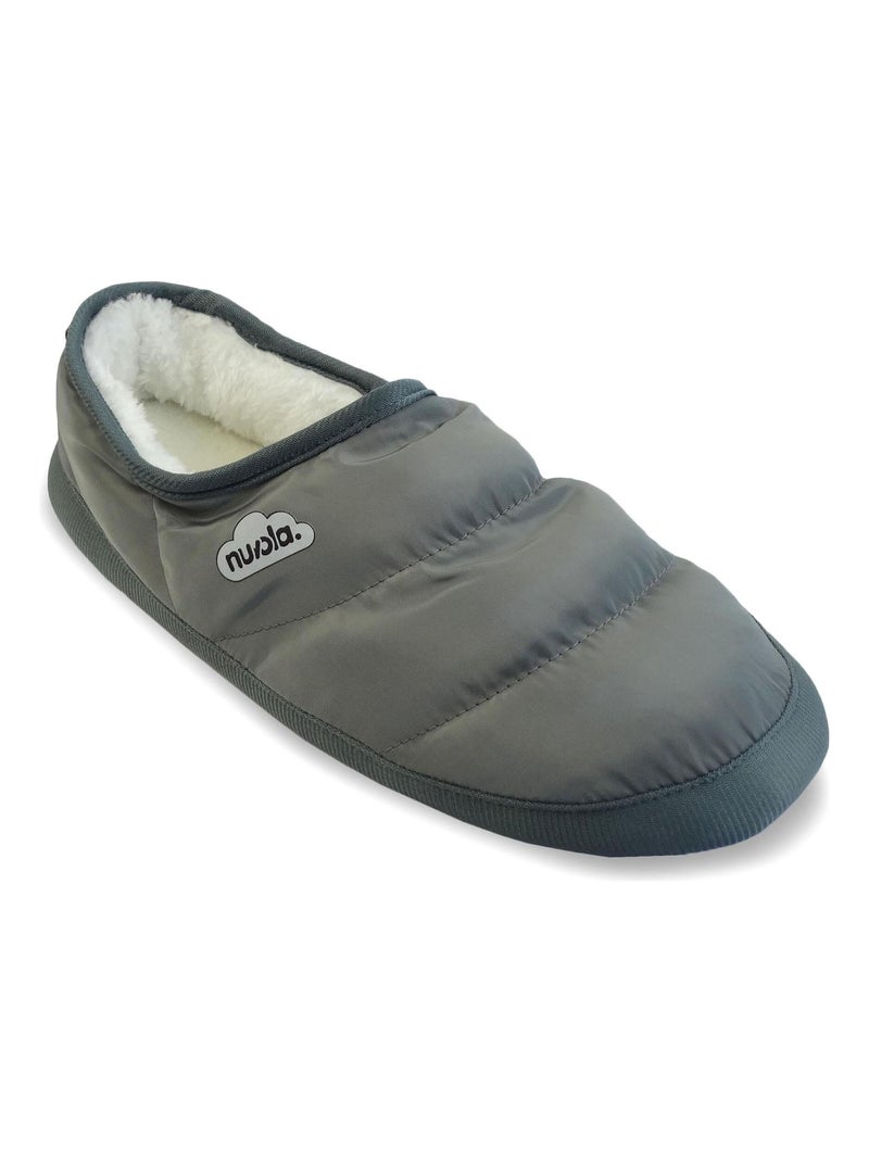 Chaussons unisexes Nuvola avec semelle en gomme Gris Gris - Kiabi