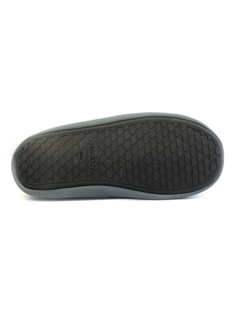 Chaussons unisexes Nuvola avec semelle en gomme Gris Gris - Kiabi