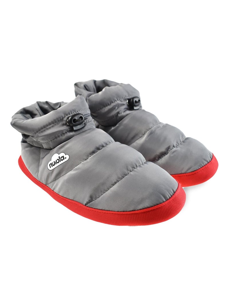 Chaussons unisexes Nuvola avec semelle en gomme Gris Gris - Kiabi