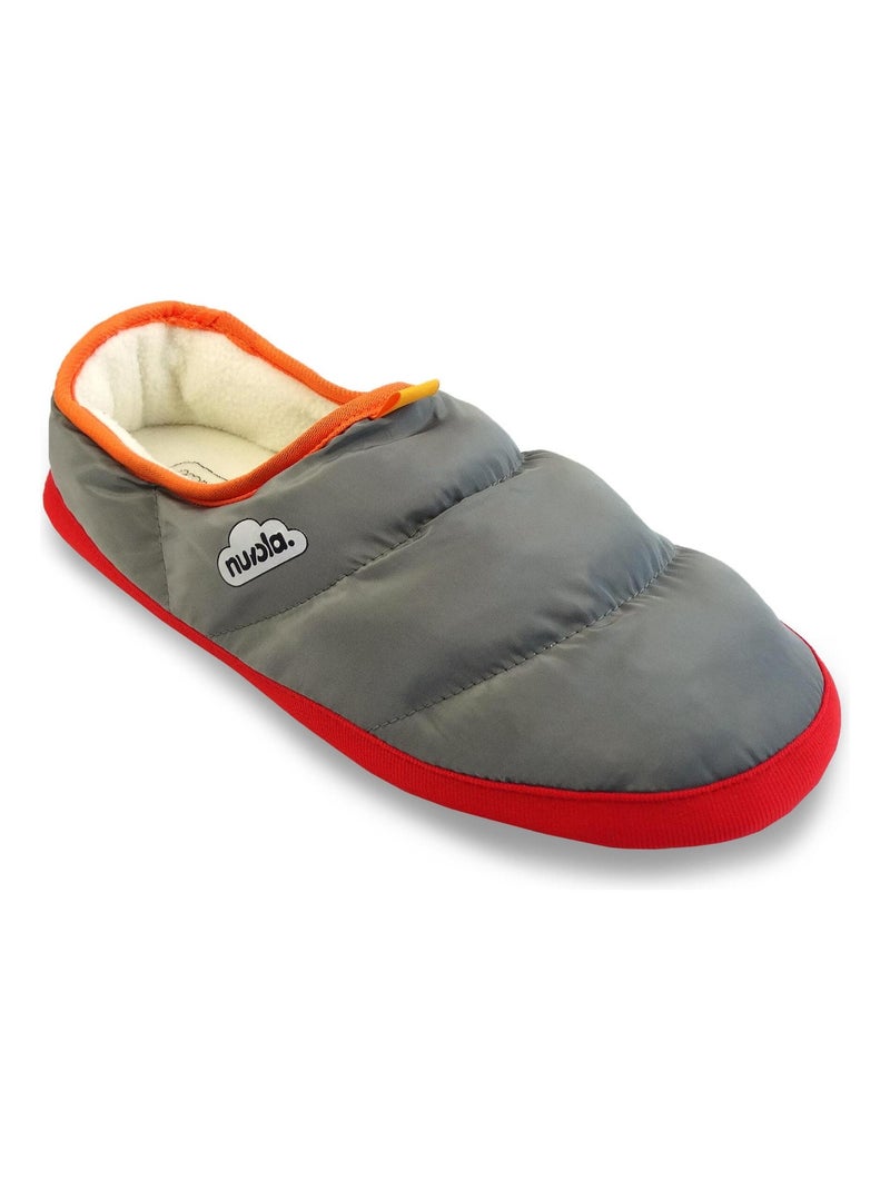 Chaussons unisexes Nuvola avec semelle en gomme Gris Gris - Kiabi