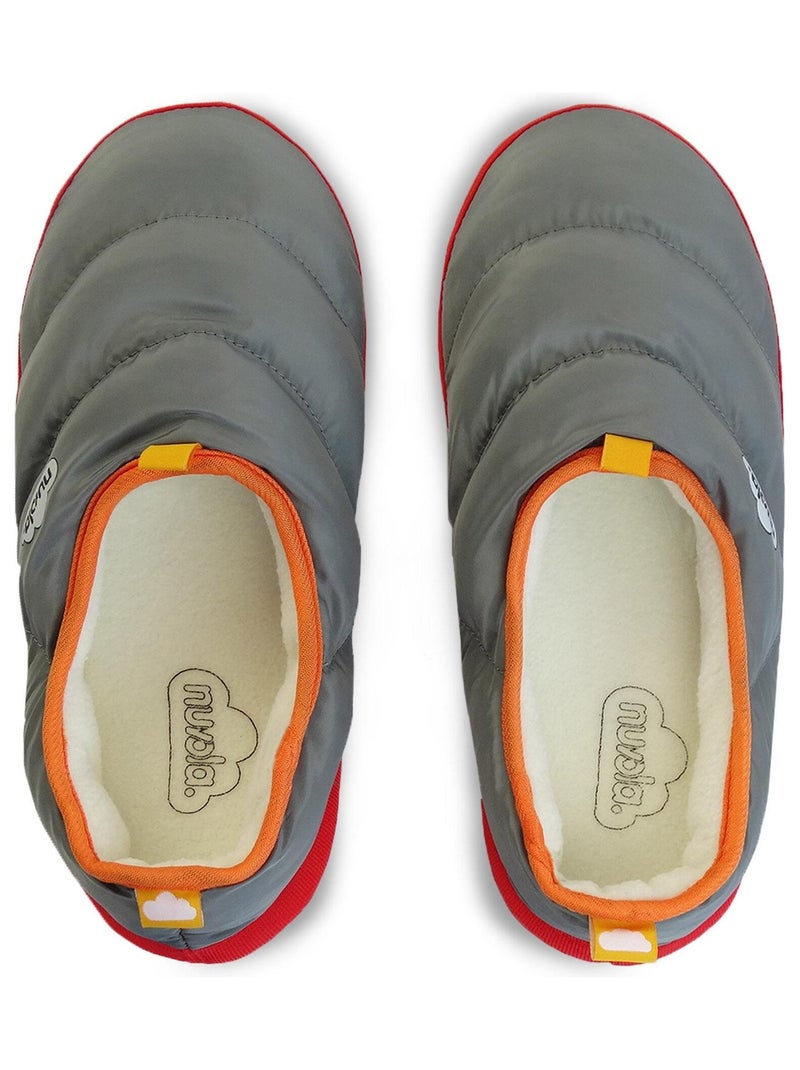 Chaussons unisexes Nuvola avec semelle en gomme Gris Gris - Kiabi