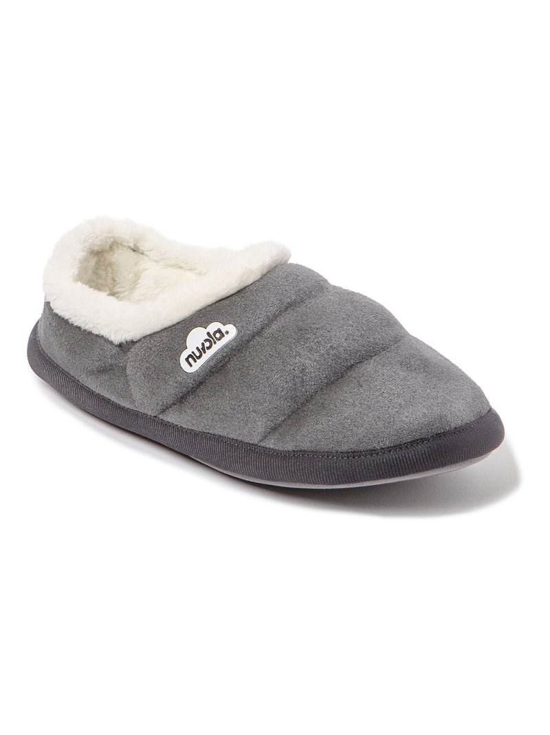 Chaussons unisexes Nuvola avec semelle en gomme Gris Gris - Kiabi