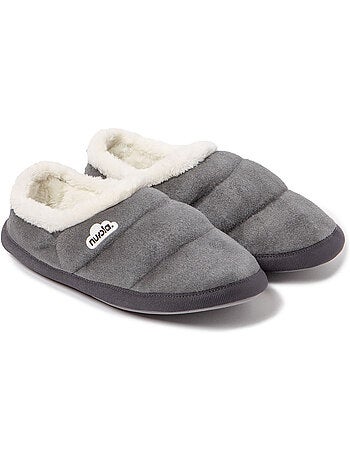 Chaussons unisexes Nuvola avec semelle en gomme