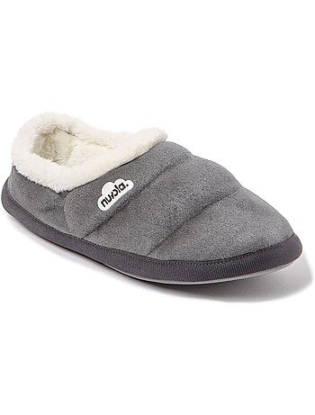 Chaussons unisexes Nuvola avec semelle en gomme