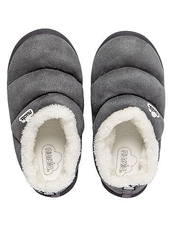 Chaussons unisexes Nuvola avec semelle en gomme