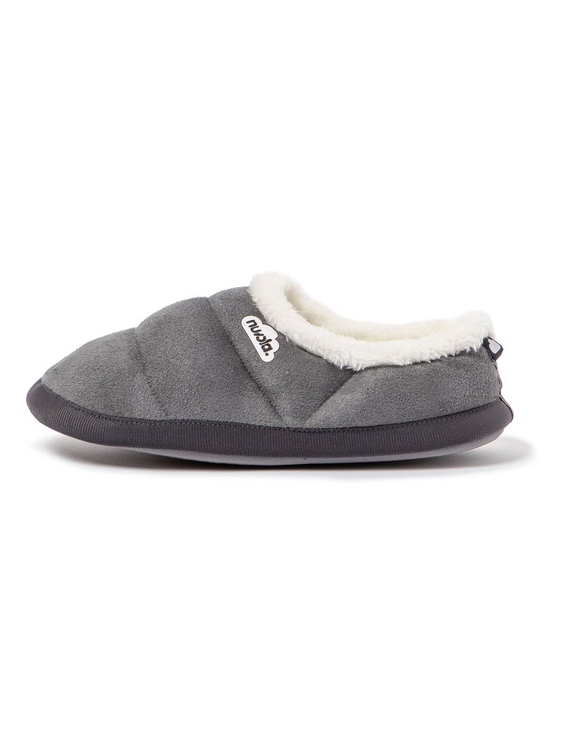 Chaussons unisexes Nuvola avec semelle en gomme Gris Gris - Kiabi