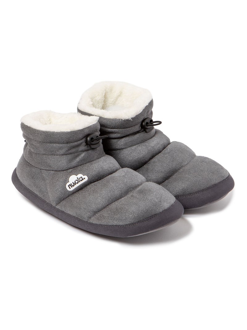 Chaussons unisexes Nuvola avec semelle en gomme Gris Gris - Kiabi