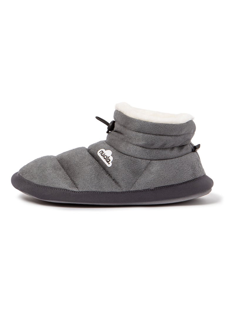 Chaussons unisexes Nuvola avec semelle en gomme Gris Gris - Kiabi