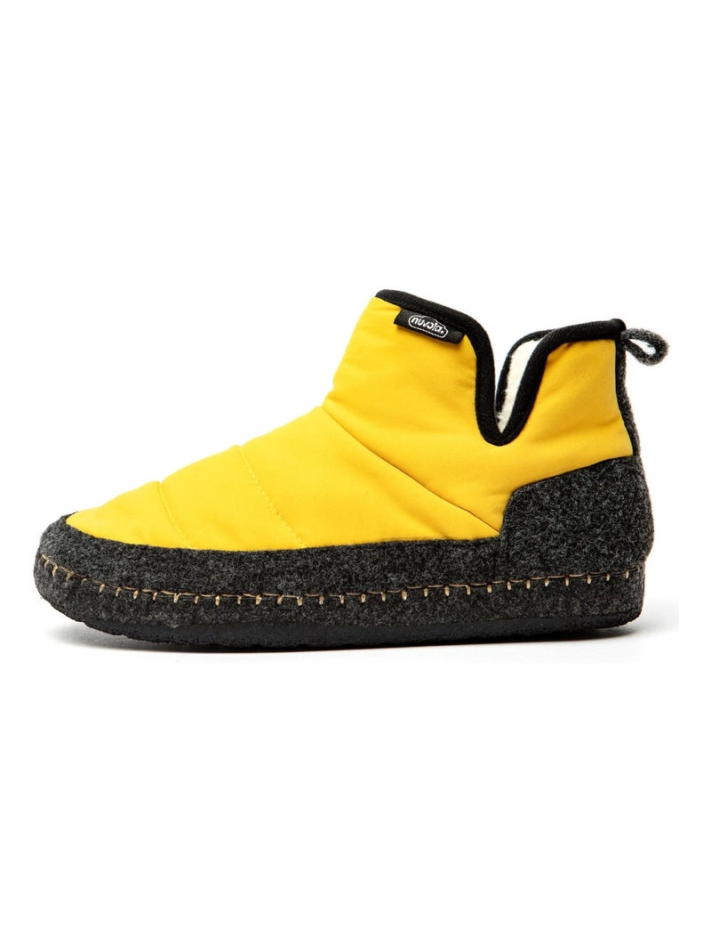 Chaussons unisexes Nuvola avec semelle en gomme Jaune - Kiabi