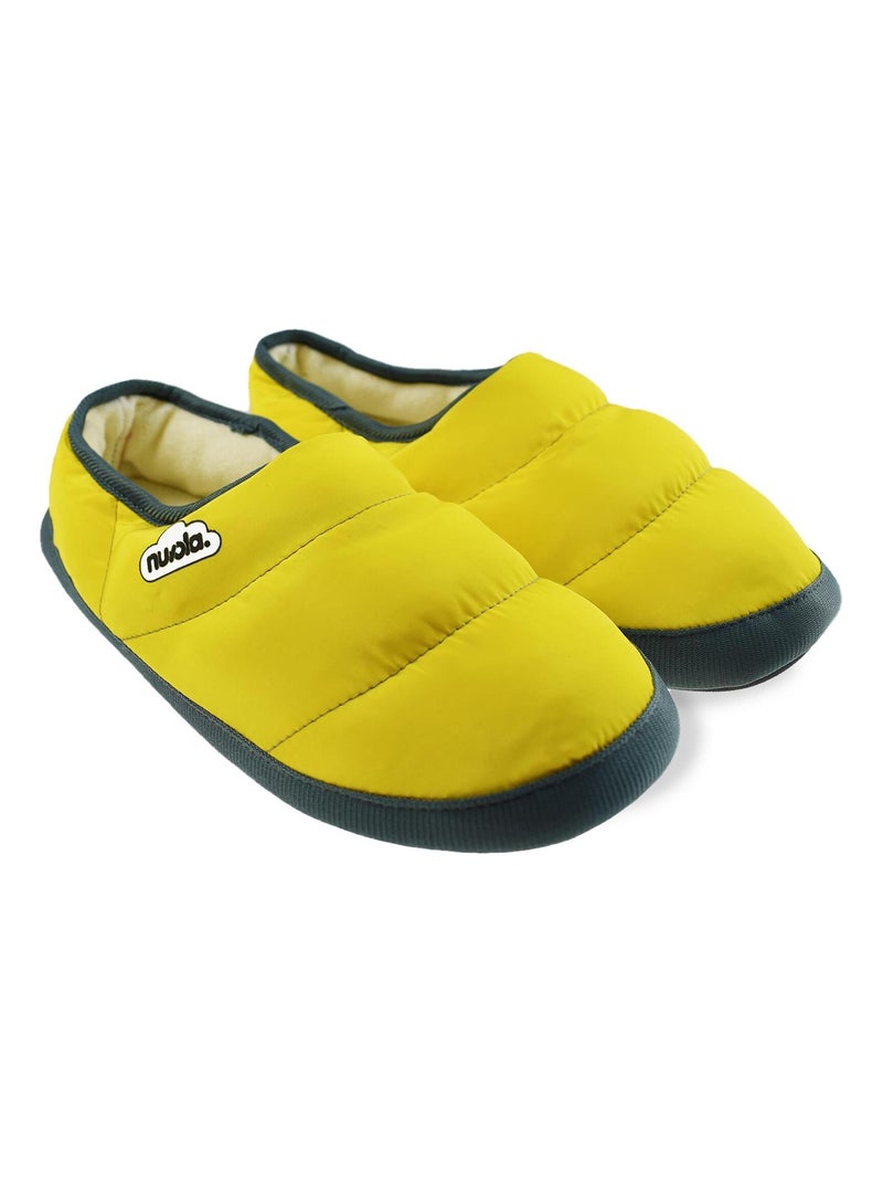 Chaussons unisexes Nuvola avec semelle en gomme Jaune - Kiabi