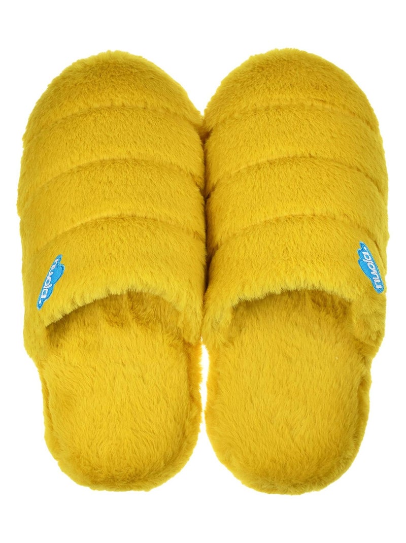 Chaussons unisexes Nuvola avec semelle en gomme Jaune - Kiabi