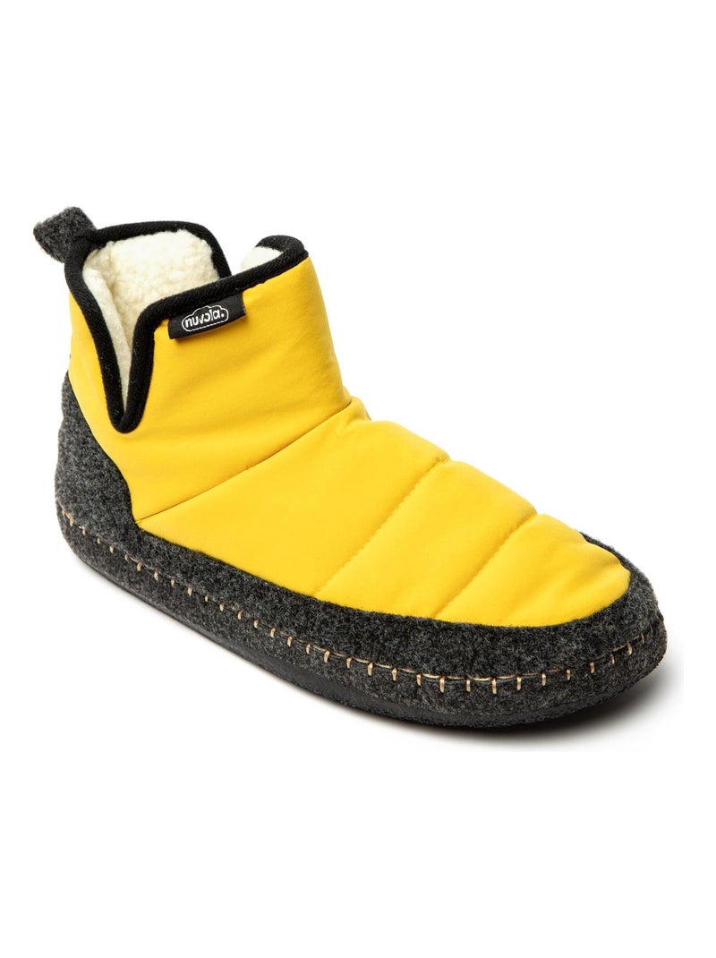 Chaussons unisexes Nuvola avec semelle en gomme Jaune moutarde - Kiabi