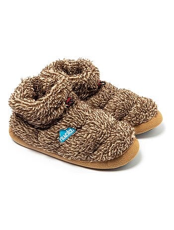Chaussons unisexes Nuvola avec semelle en gomme