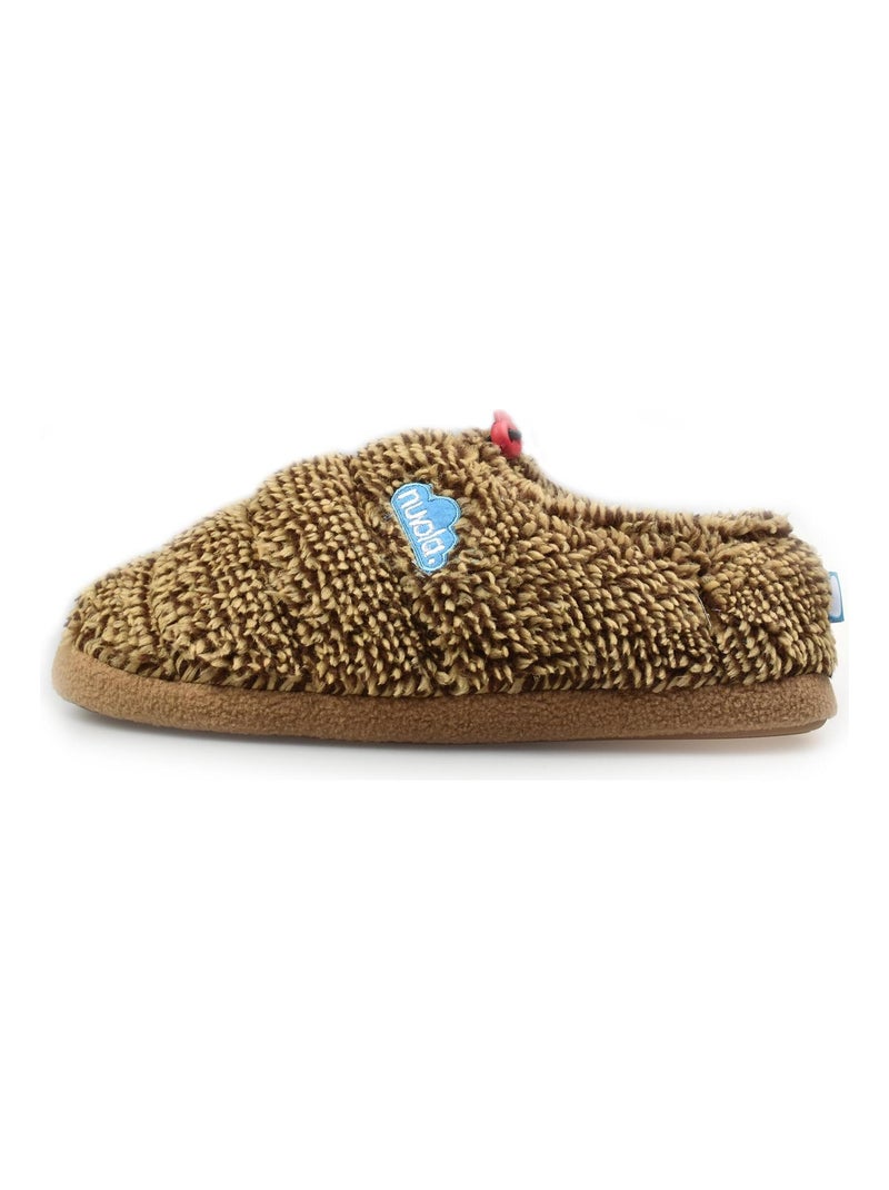 Chaussons unisexes Nuvola avec semelle en gomme Marron - Kiabi
