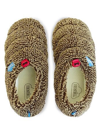 Chaussons unisexes Nuvola avec semelle en gomme