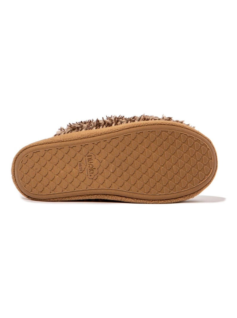 Chaussons unisexes Nuvola avec semelle en gomme Marron - Kiabi