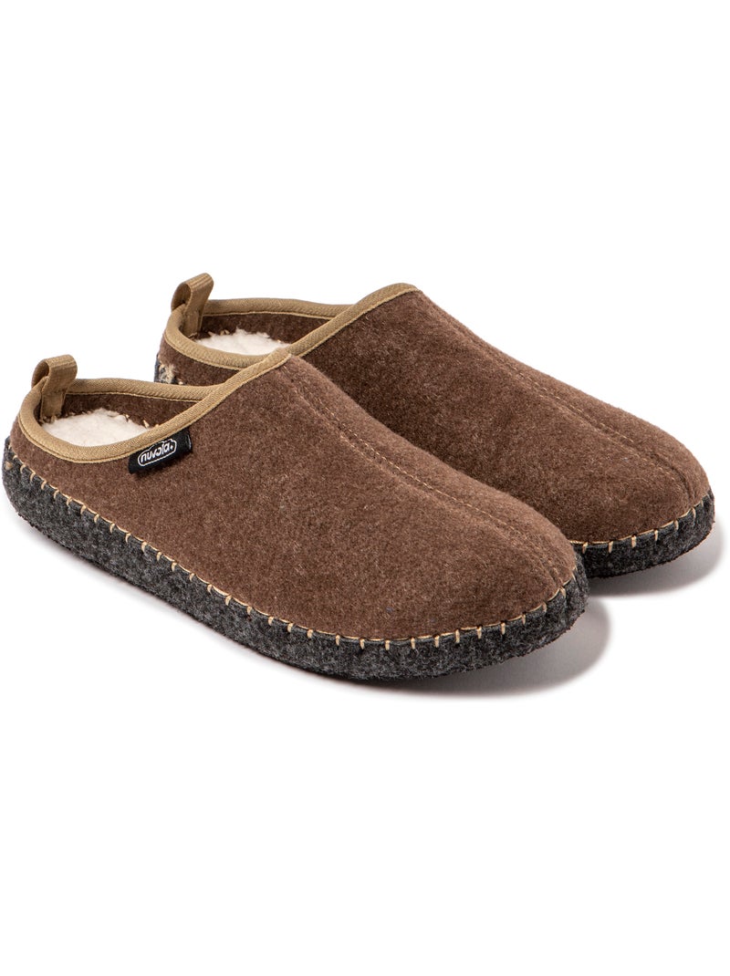 Chaussons unisexes Nuvola avec semelle en gomme. Marron - Kiabi