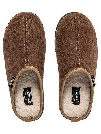 Chaussons unisexes Nuvola avec semelle en gomme.