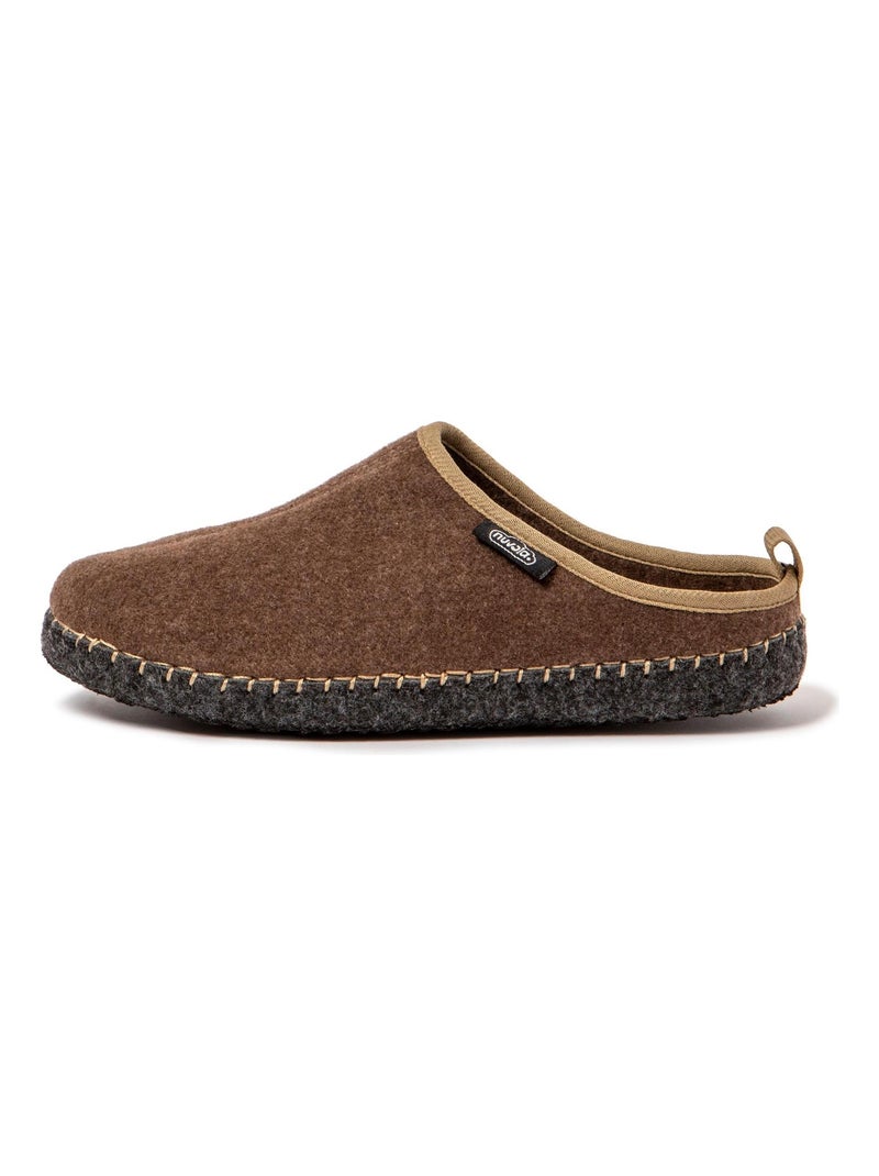 Chaussons unisexes Nuvola avec semelle en gomme. Marron - Kiabi