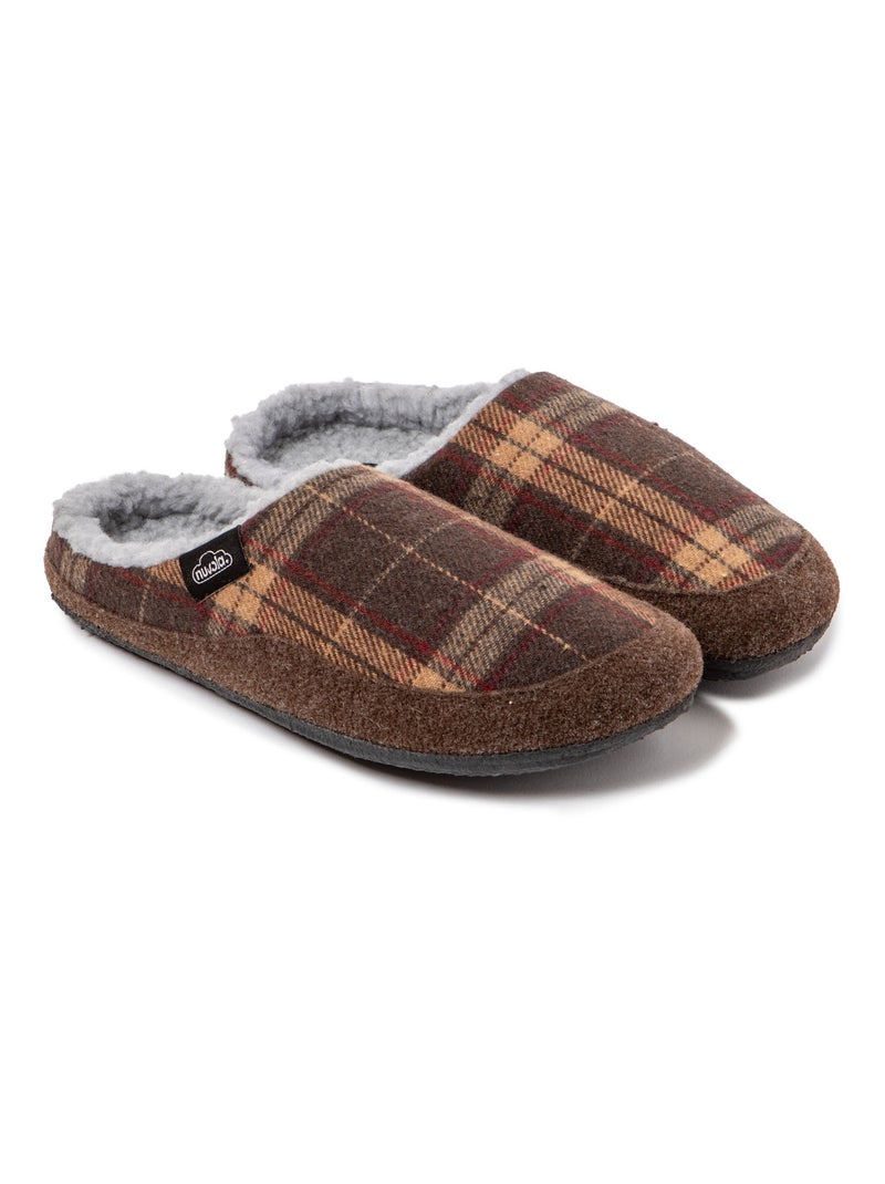 Chaussons unisexes Nuvola avec semelle en gomme Marron - Kiabi